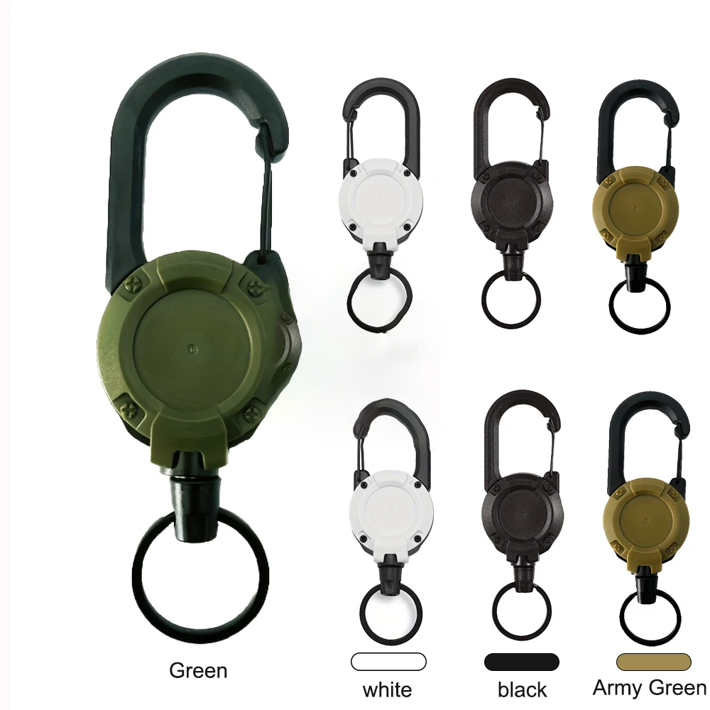 Conventional Reel - Ausziehbare Schlüsselanhänger-Halterungen mit Karabinerhaken für Outdoor,